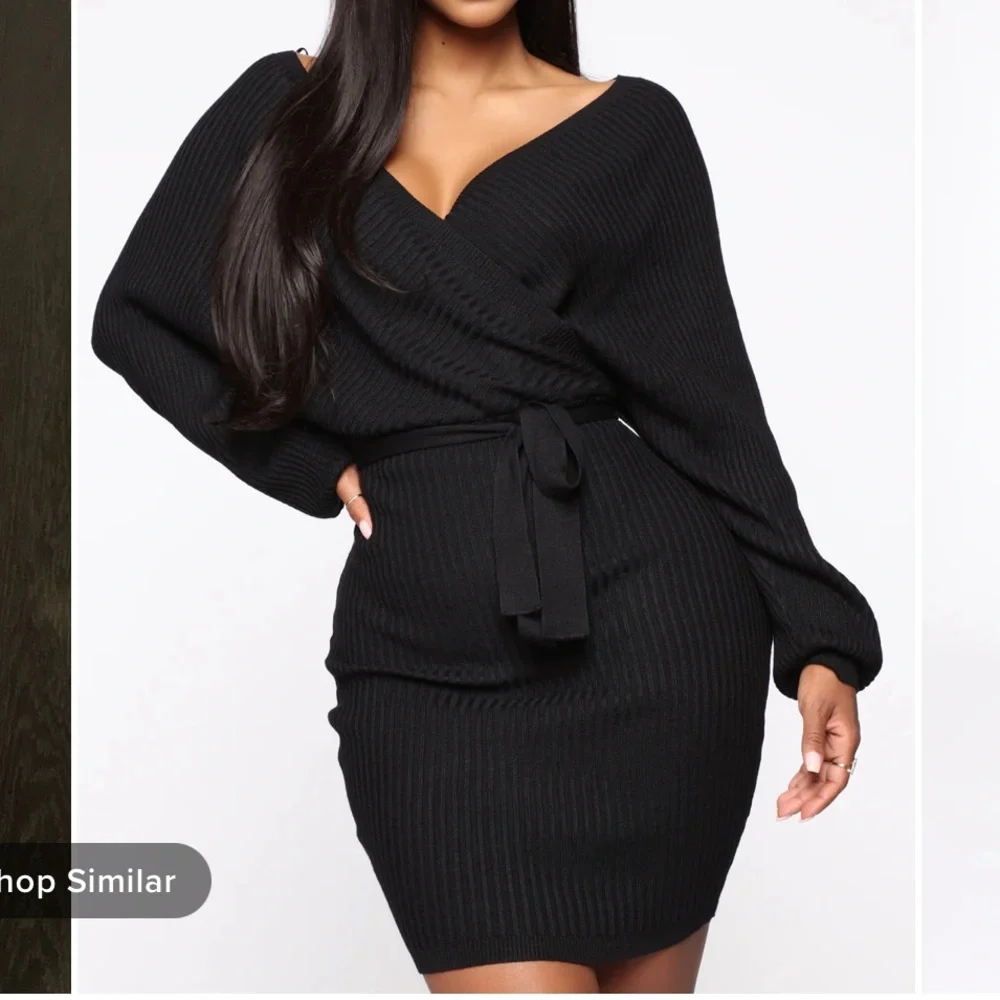 BLack sweater dress - Picture 4 of 4
